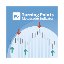 在MetaTrader市场购买MetaTrader 4的'PZ Turning Points MT4' 技术指标