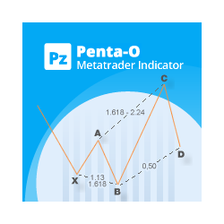 在MetaTrader市场下载MetaTrader 4的'PZ Penta O MT4' 技术指标