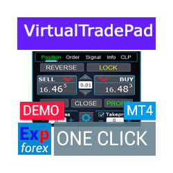 在MetaTrader市场下载MetaTrader 4的'VirtualTradePad mt4 Demo' 交易工具