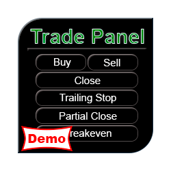 在MetaTrader市场下载MetaTrader 4的'Trade Panel MT4 Demo' 交易工具