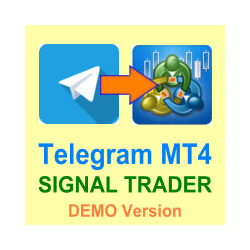 在MetaTrader市场下载MetaTrader 4的'Telegram MT4 Signal Trader DEMO' 交易工具