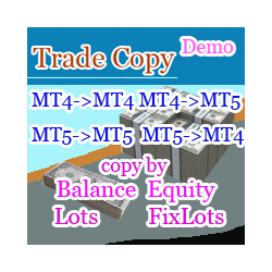 在MetaTrader市场下载MetaTrader 4的'Trade Copy MT4 Demo' 交易工具