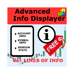 在MetaTrader市场下载MetaTrader 4的'Advanced Info Displayer mt4 FREE' 交易工具