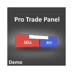 在MetaTrader市场下载MetaTrader 4的'Pro Trade Panel for MT4 Demo' 交易工具