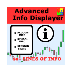 在MetaTrader市场购买MetaTrader 4的'Advanced Info Displayer mt4' 交易工具