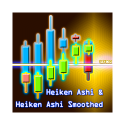 在MetaTrader市场购买MetaTrader 4的'Heiken Ashi and Heiken Ashi Smoothed MA MT4' 技术指标