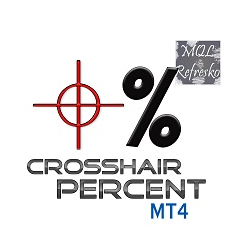 在MetaTrader市场购买MetaTrader 4的'Crosshair Percent MT4' 交易工具