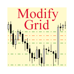 在MetaTrader市场购买MetaTrader 4的'GridEditByMouseMT4' 交易工具