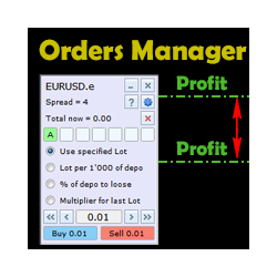 在MetaTrader市场购买MetaTrader 4的'Graphical Orders Manager' 交易工具