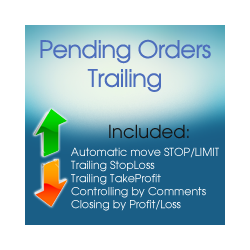 在MetaTrader市场购买MetaTrader 4的'Pending Orders Trailing' 自动交易程序（EA交易）