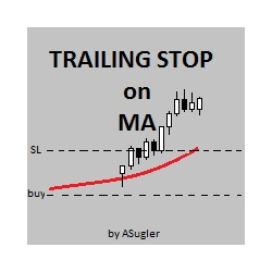 在MetaTrader市场购买MetaTrader 4的'Traling Stop on MA' 交易工具