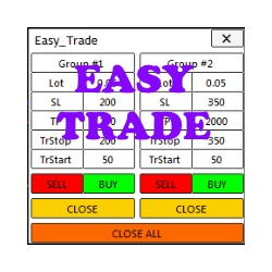 在MetaTrader市场购买MetaTrader 4的'EASY TRADE' 交易工具