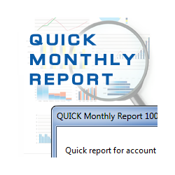 在MetaTrader市场购买MetaTrader 4的'Quick Monthly Report' 交易工具