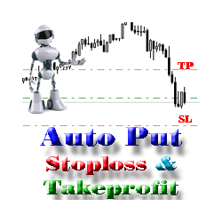 在MetaTrader市场购买MetaTrader 4的'AUTO PUT STOPLOSS TAKEPROFIT' 自动交易程序（EA交易）