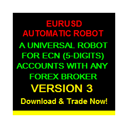 在MetaTrader市场购买MetaTrader 4的'EURUSD Automatic Robot' 自动交易程序（EA交易）