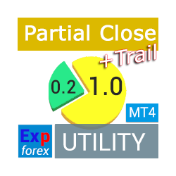 在MetaTrader市场购买MetaTrader 4的'Exp TralPartionClose' 交易工具