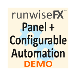 在MetaTrader市场下载MetaTrader 5的'RunwiseFX Panel plus Configurable Automation DEMO' 交易工具