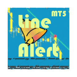 在MetaTrader市场下载MetaTrader 5的'LineAlertMT5' 交易工具