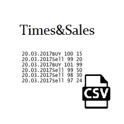 在MetaTrader市场下载MetaTrader 5的'DEMO Times and Sales save to csv' 交易工具