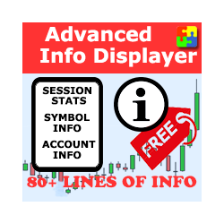 在MetaTrader市场下载MetaTrader 5的'Advanced Info Displayer mt5 FREE' 交易工具